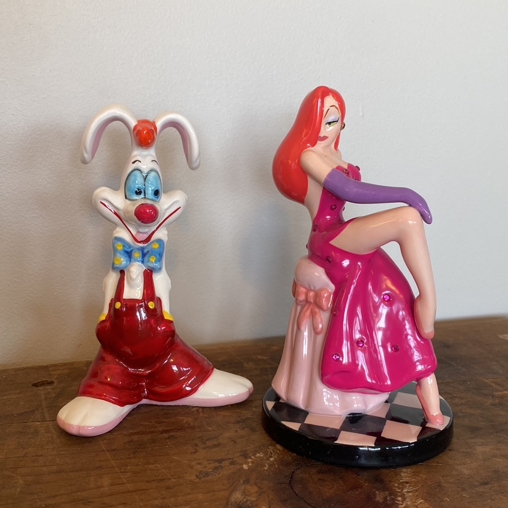 Jessica Rabbit & Roger Rabbit figurines cake topper keepsake knickknacks - Picture 12 of 12